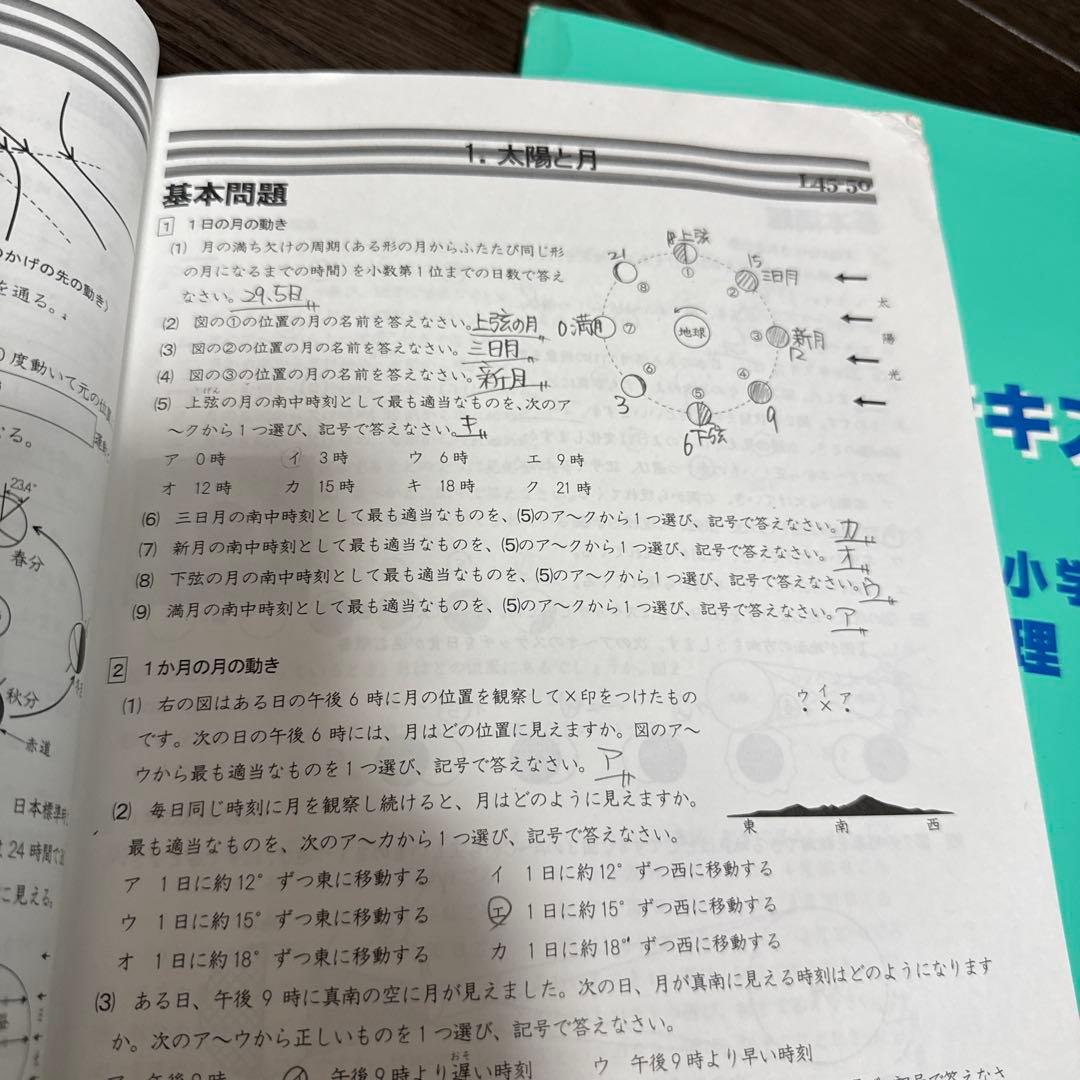 能開　理科演習・理科大全 ・春期・夏期テキスト　解答付き27冊　中学受験