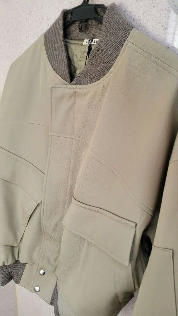 ジャケット・アウター AURALEE LIGHTWOOLGABARDINEFLIGHT BLOUSON
