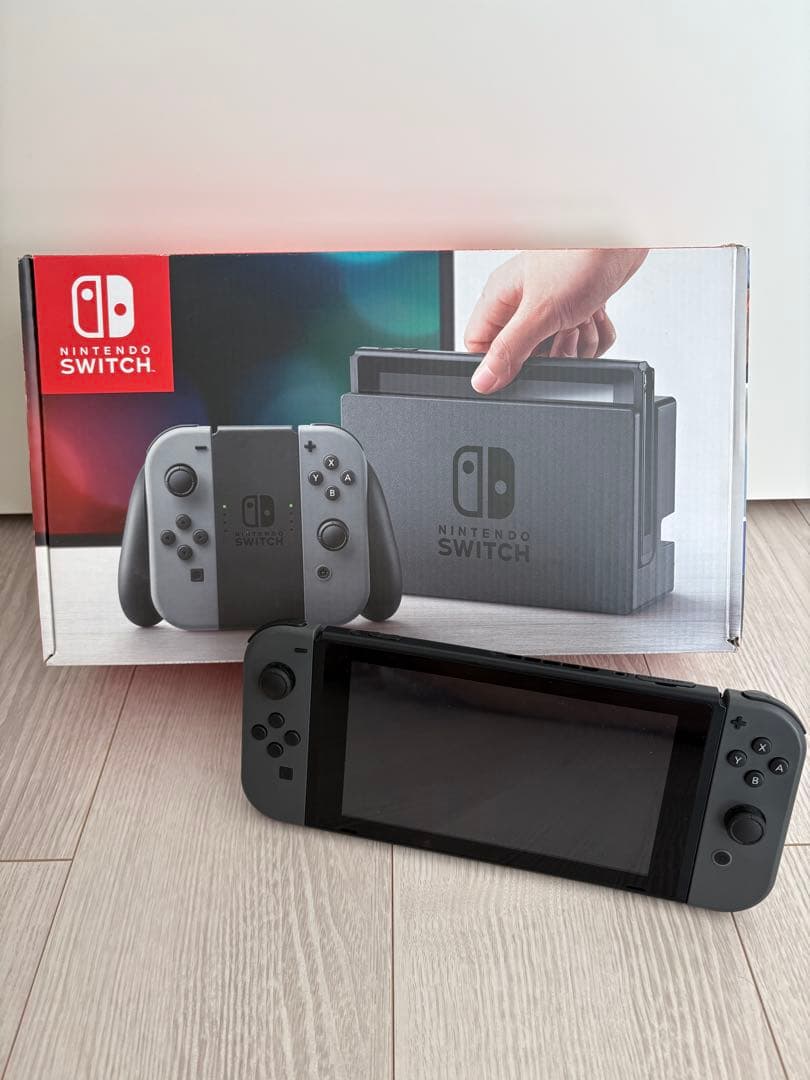 NintendoSwitch 本体 グレー(スプラトゥーン2ソフト付き)