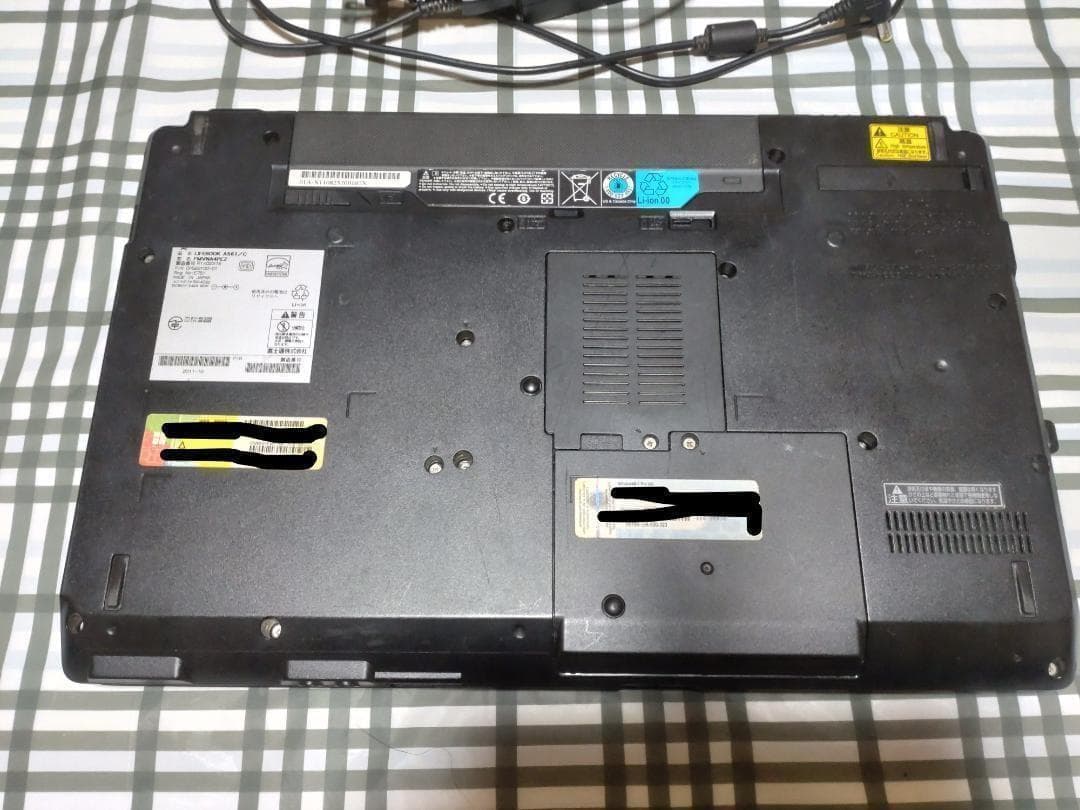 ノートパソコン LIFEBOOK A561/C　SSD換装済み