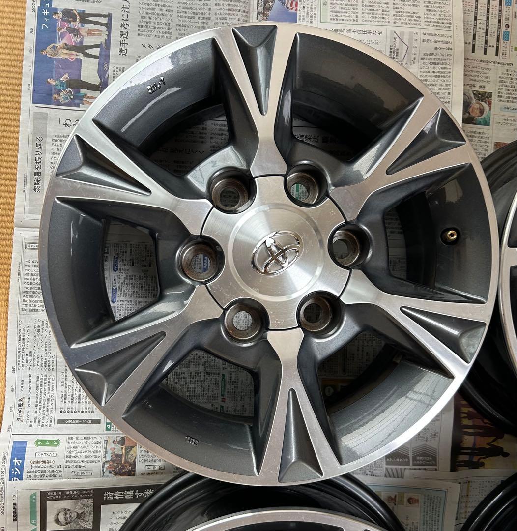 ①【送料込】4本ハイエース純正オプションホイール