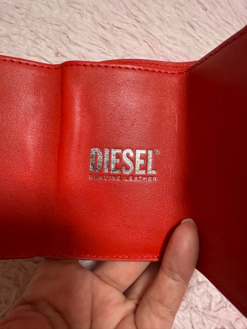 DIESEL ディーゼル 三つ折り ミニ財布 ロゴ