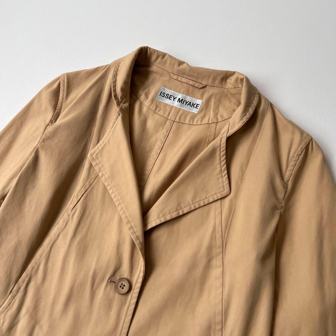 ISSEY MIYAKE イッセイミヤケ　テーラードジャケット　コットン