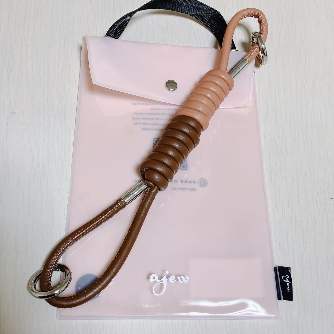 ajew エジュー コイルストラップ ハンドストラップ バイカラー 完売品