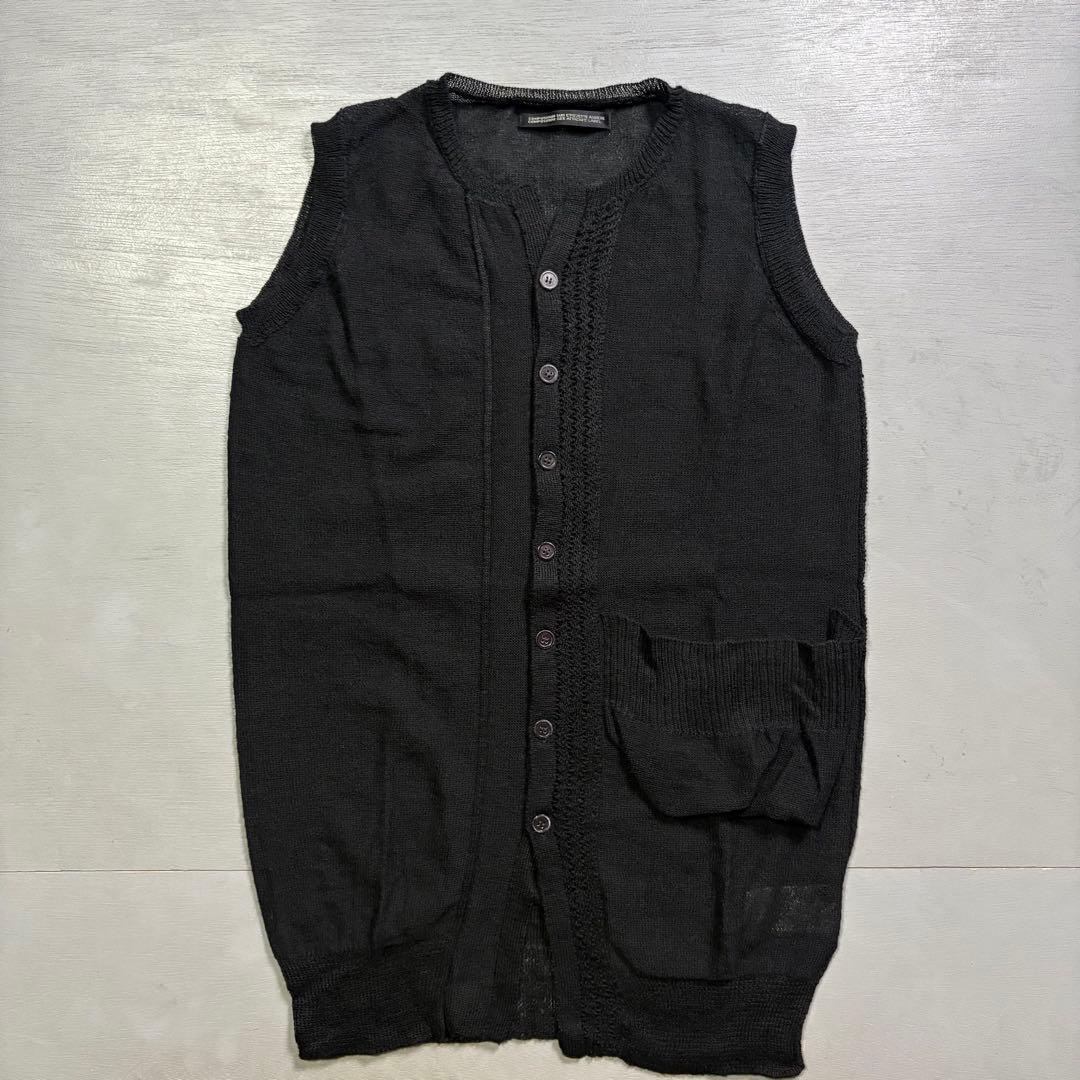 Y's YOHJI YAMAMOTO ベスト　アクリル　ヘンプ　モード　3サイズ