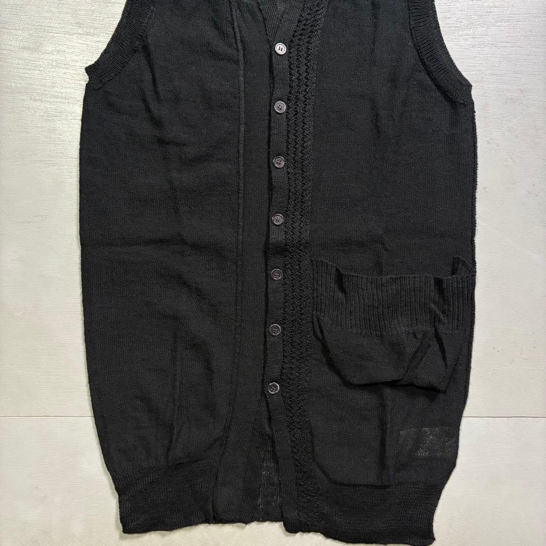 Y's YOHJI YAMAMOTO ベスト　アクリル　ヘンプ　モード　3サイズ