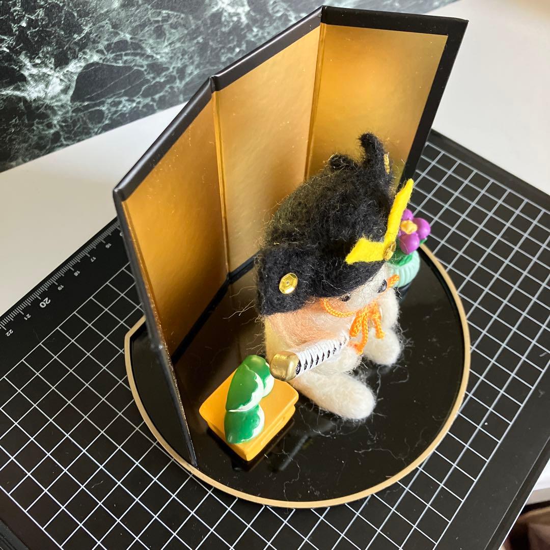 羊毛フェルト 犬 パピヨン3 こどもの日 専用