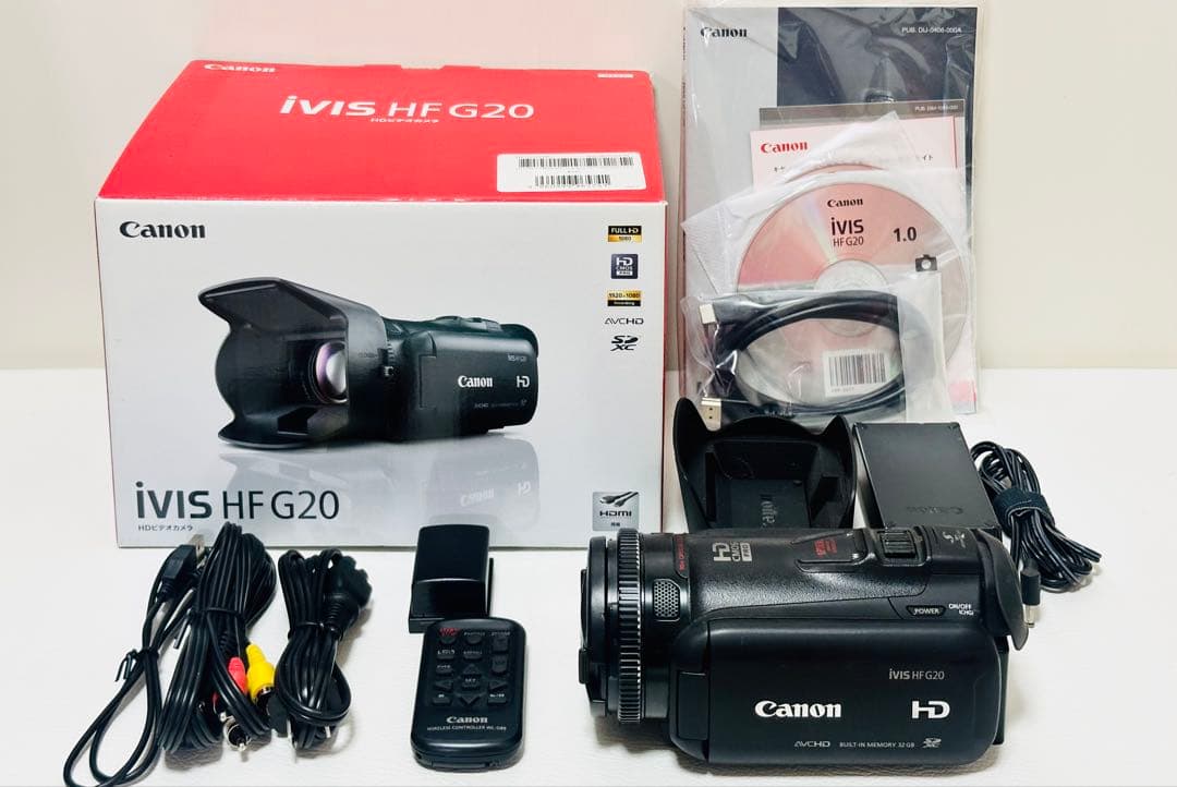 Canon iVIS HF G20 高画質 ビデオカメラ 使用数回 美品