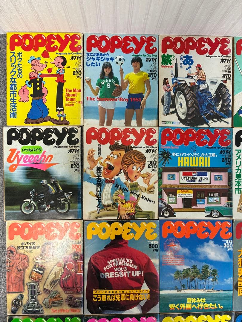 雑誌 ポパイ POPEYE 24冊 まとめ売り　'80〜カルチャー雑誌　Dセット