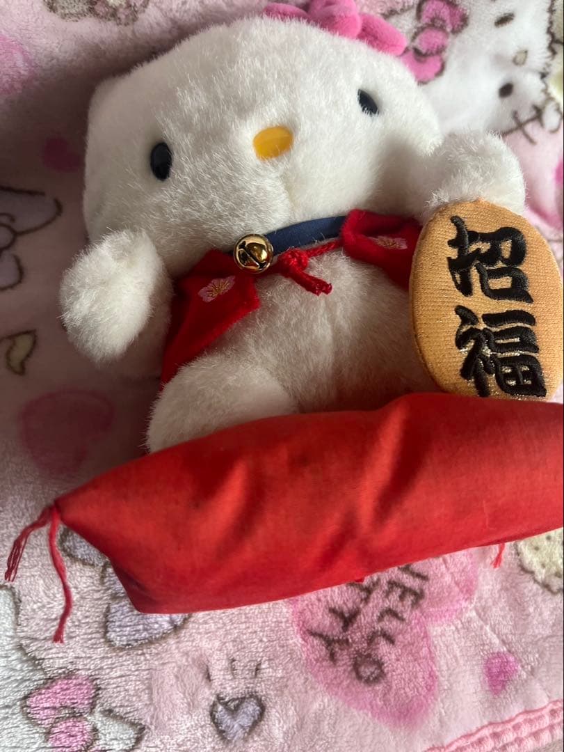 サンリオ ハローキティ はろうきてぃ まねきねこ 招き猫 ぬいぐるみ