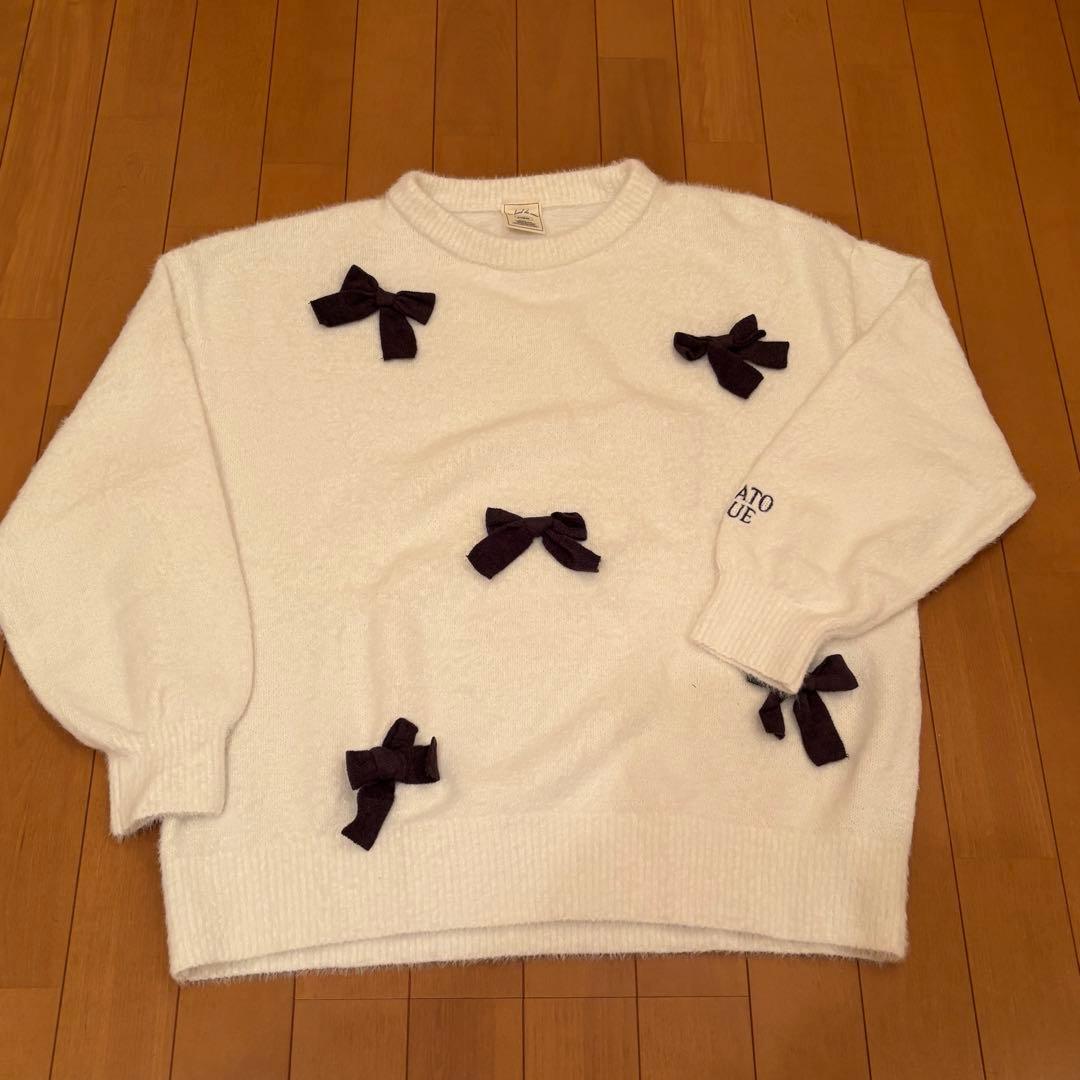 リボンプルオーバー