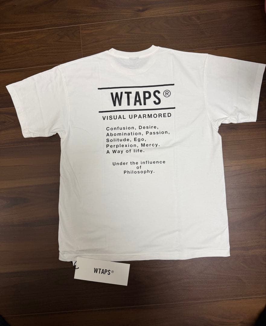 WTAPS ホワイト Tシャツ LARGEサイズ03