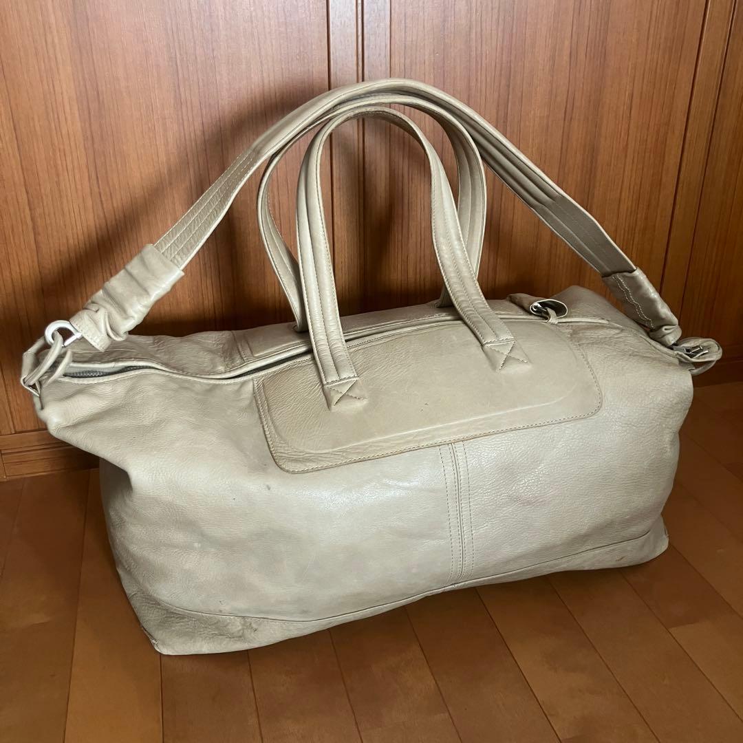 Rick Owens ラッカーニジップ カーフレザー ボストンバッグ