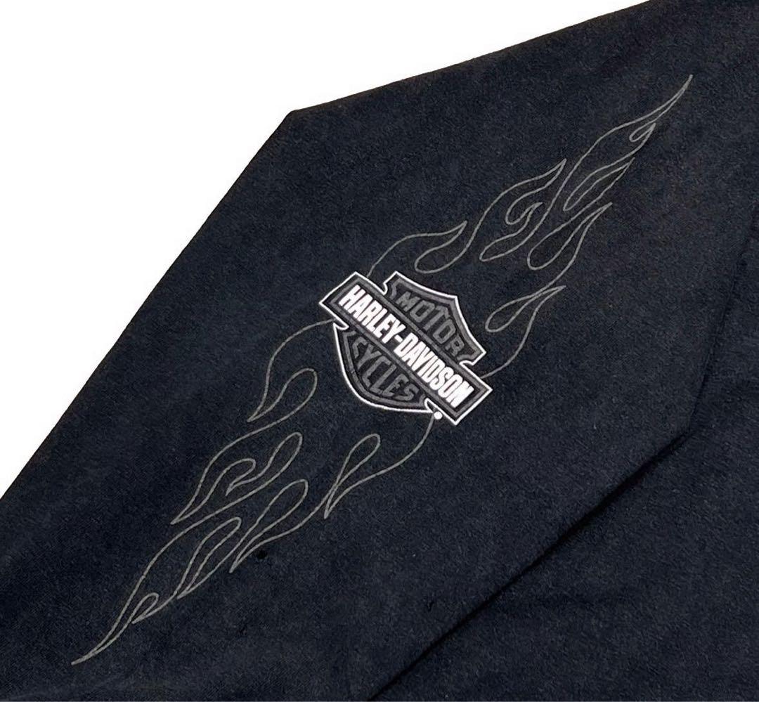 トップス HARLEY DAVIDSON OLD ENGLISH LOGO FLAME T