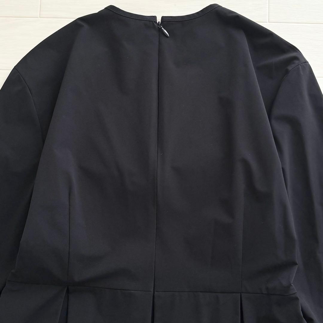 【美品】TOMORROWLANDストレッチタフタ ボックスタックワンピース