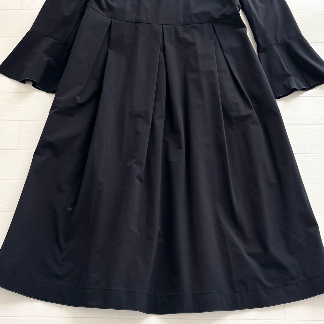 【美品】TOMORROWLANDストレッチタフタ ボックスタックワンピース