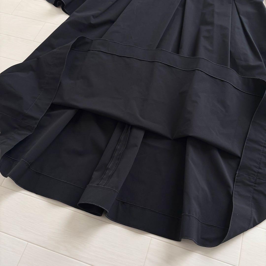 【美品】TOMORROWLANDストレッチタフタ ボックスタックワンピース