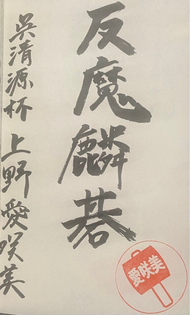 君の大石をとりたい 上野愛咲美 直筆サイン本 新品未読品 反魔麟碁