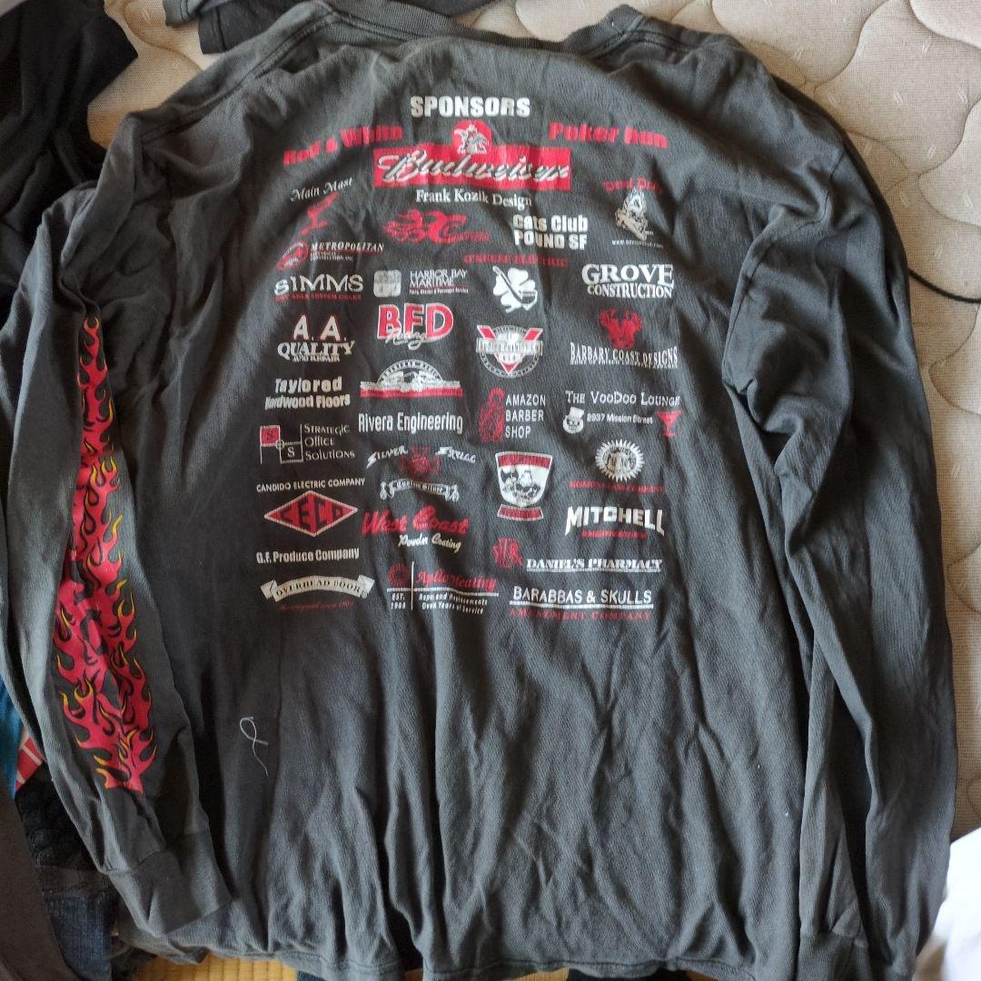 し*け様 レッド＆ホワイト 5th Annual Poker Run Tシャツ