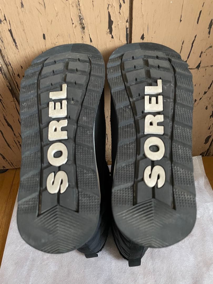 SOREL ブラック キルティングブーツ