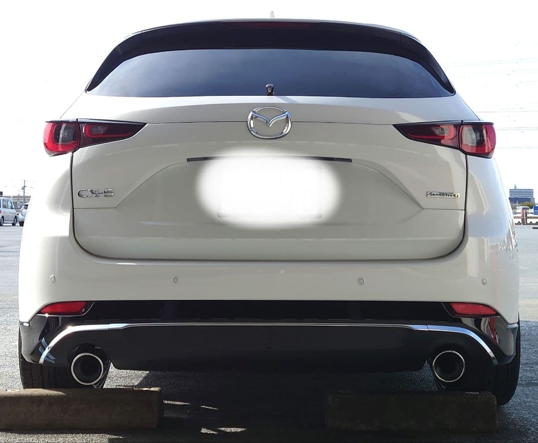 CX-5 KF系 マフラーカッター 100mm シルバー 耐熱ブラック