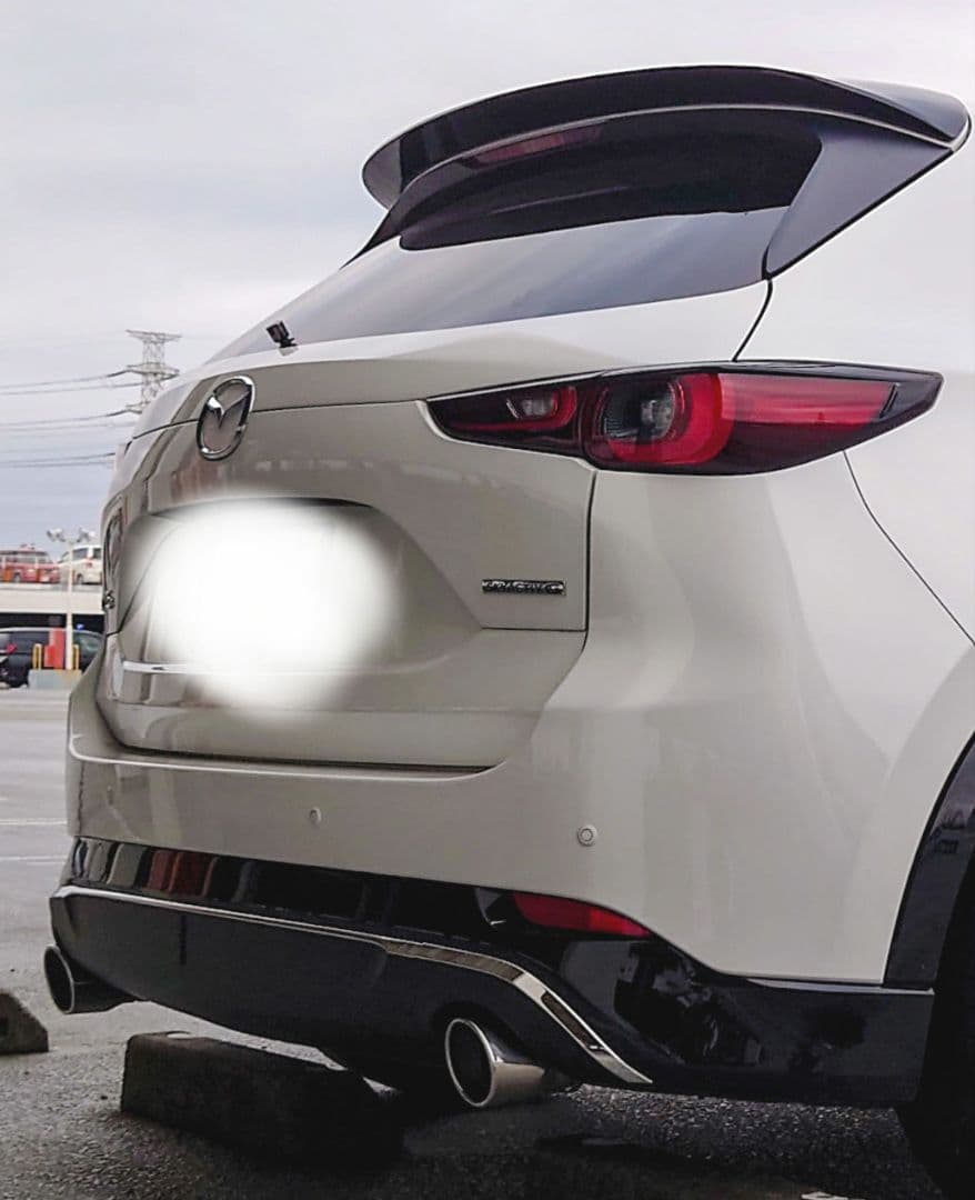 CX-5 KF系 マフラーカッター 100mm シルバー 耐熱ブラック