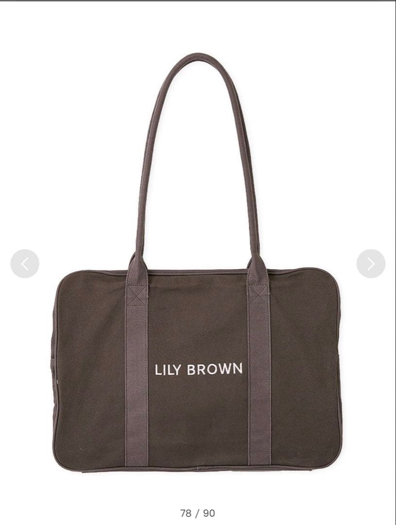 新品タグ付き リリーブラウン　Lily Bearトラベルボストンバッグ