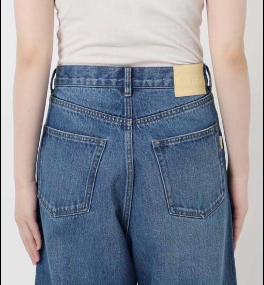ウォッシャブル 【DU JOUR】BARREL BAGGY JEAN 36