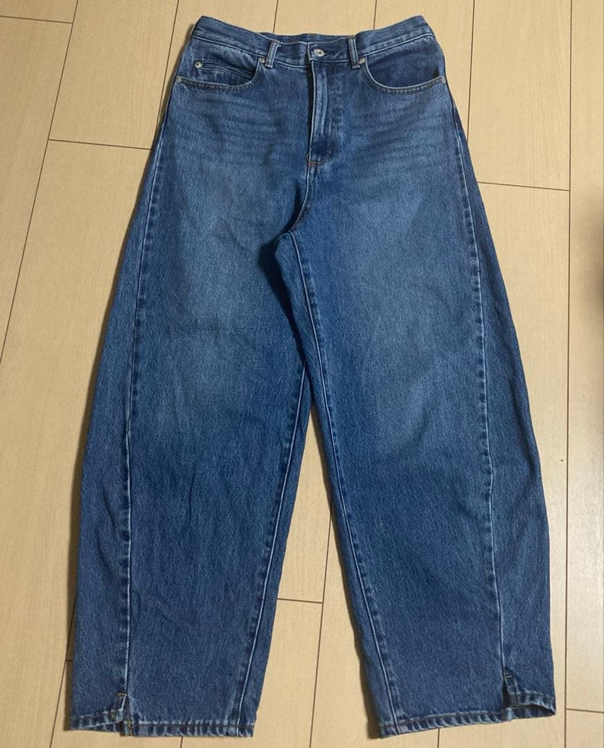ウォッシャブル 【DU JOUR】BARREL BAGGY JEAN 36