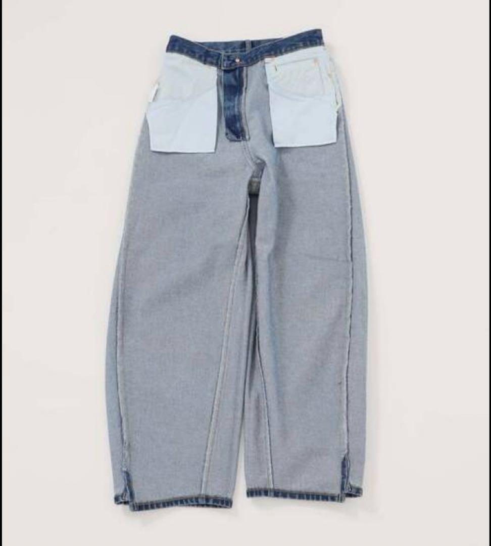 ウォッシャブル 【DU JOUR】BARREL BAGGY JEAN 36