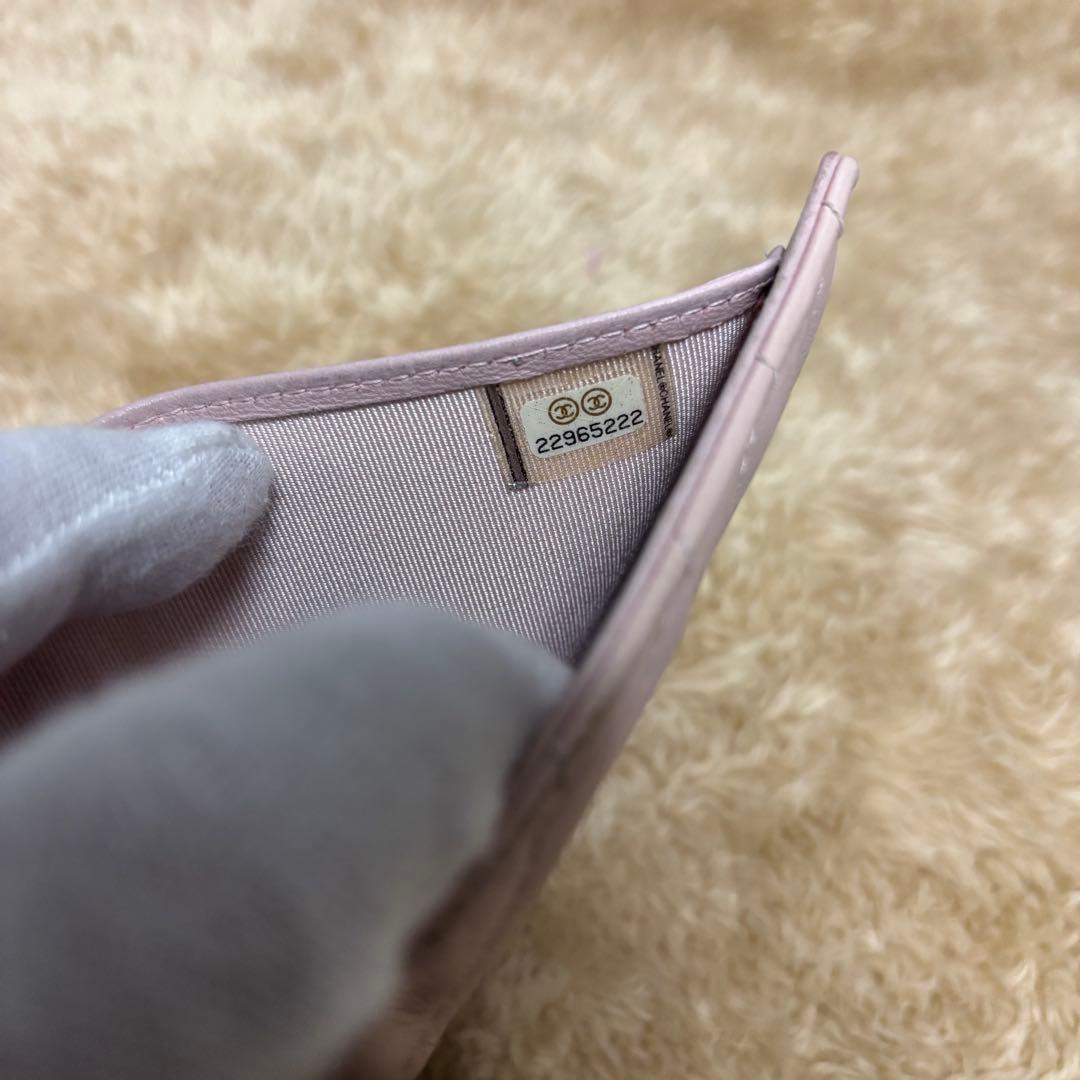 ☆*☆様 CHANEL 鑑定済 ラムスキン Vステッチ シェブロン ココマーク3