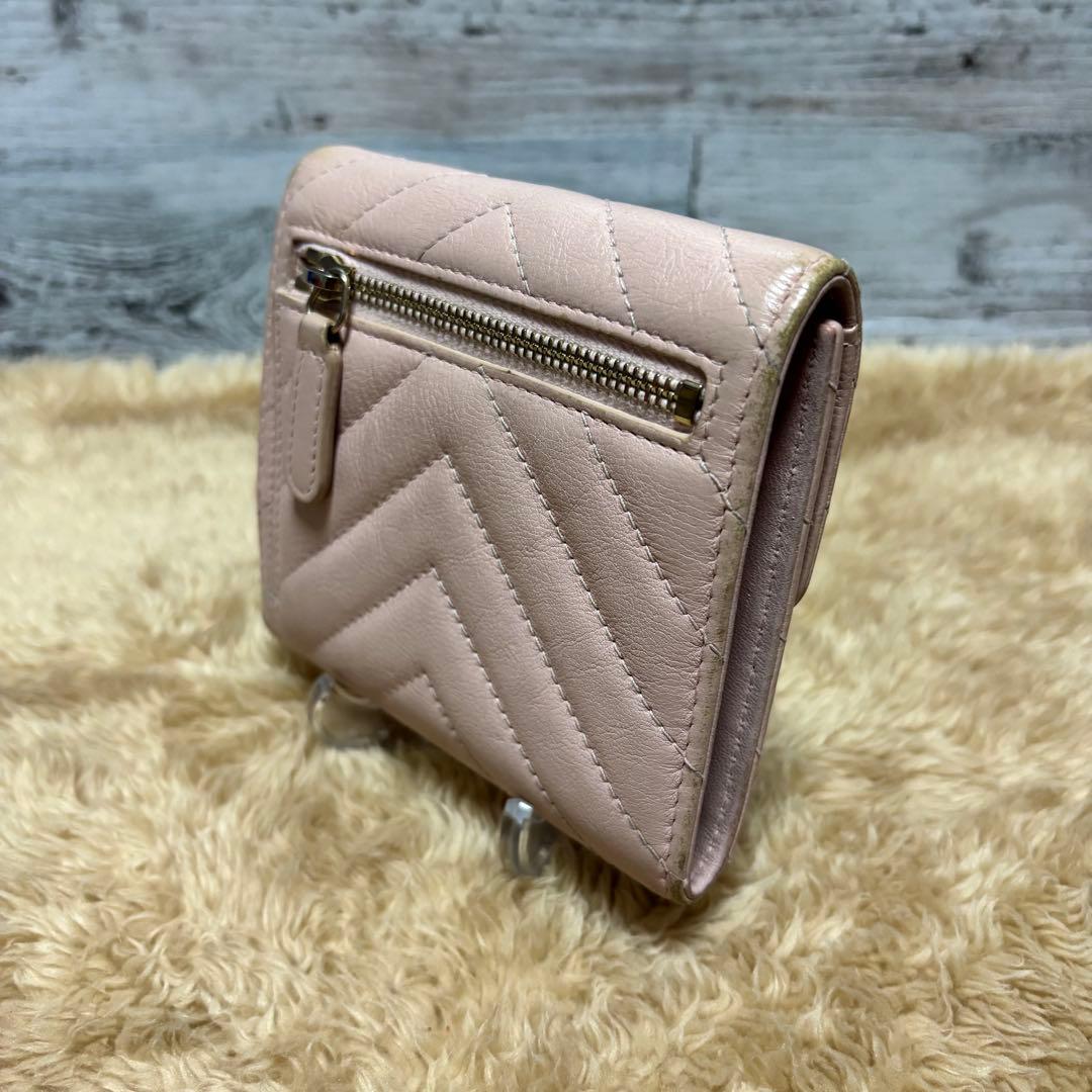 ☆*☆様 CHANEL 鑑定済 ラムスキン Vステッチ シェブロン ココマーク3