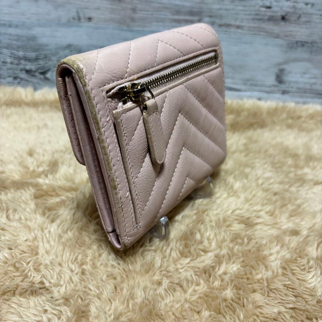 ☆*☆様 CHANEL 鑑定済 ラムスキン Vステッチ シェブロン ココマーク3