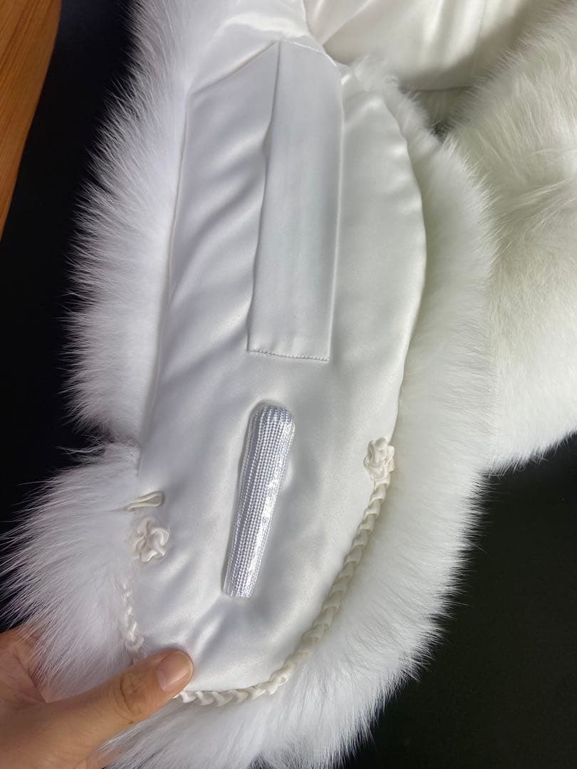 振袖 ショール 着物 最高級 シャドー フォックス SAGA FURS 毛皮