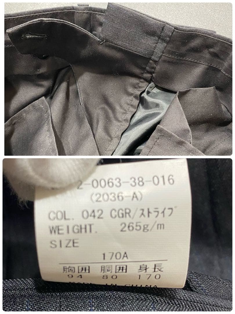 1回　価格6万　ONLY　オンリー　REDA伊製高級生地 スーツ M グレー