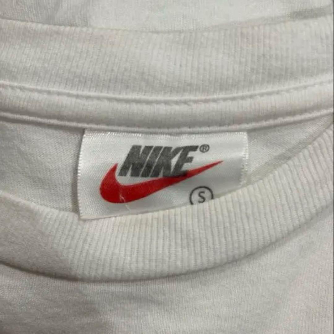 【90s/白タグ】OLD NIKE ビッグスウッシュ Tシャツ S マレーシア製
