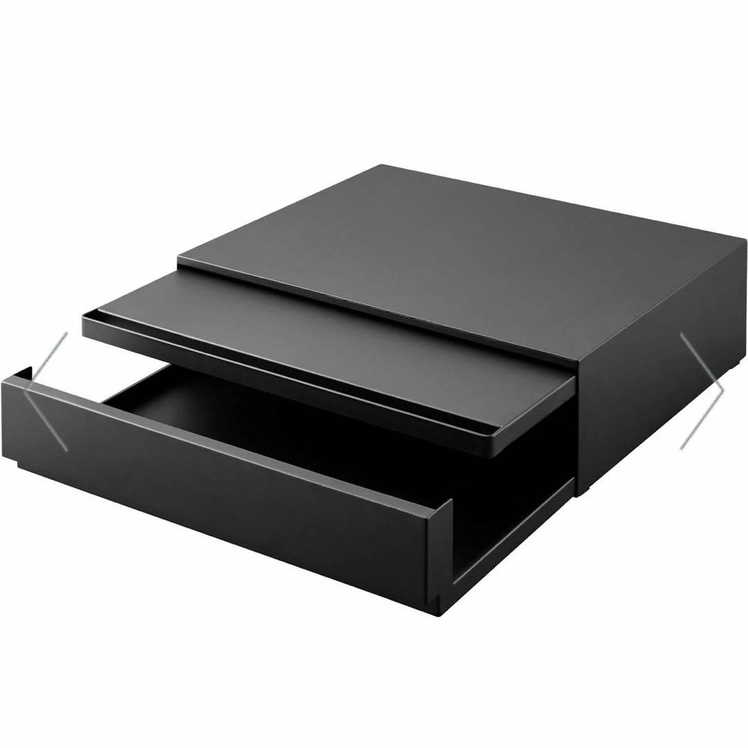 新品未使用 tower タワー スライド式ブラック収納