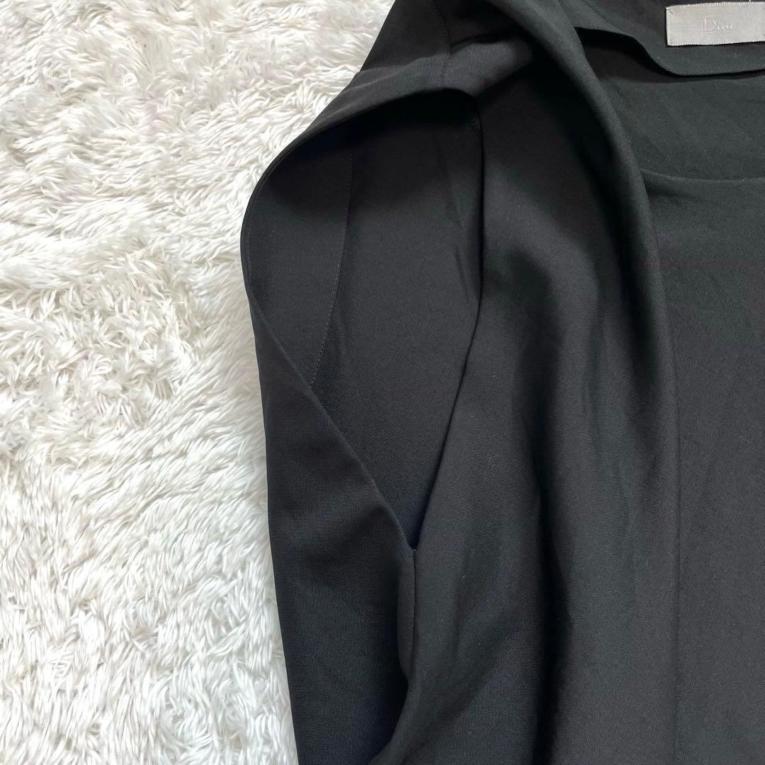 【レア 美品】Dior ディオール　アシンメトリーカットソー ロングシャツ 44