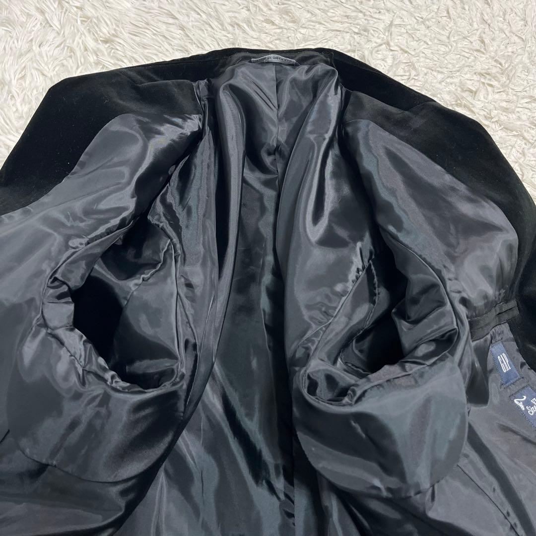 【美品】GAP オールドギャップ　ベロア　ベルベット テーラードジャケット 黒