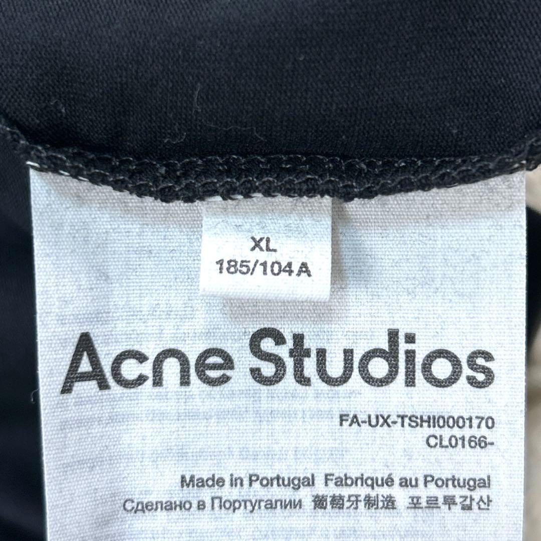 【極美品】アクネストゥディオス 半袖 フェイス Tシャツ XL ブラック 黒
