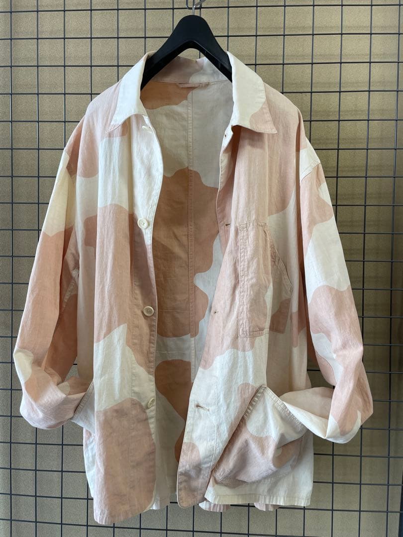 blurhmsブラームスCottonLinen Work Jacket Camo