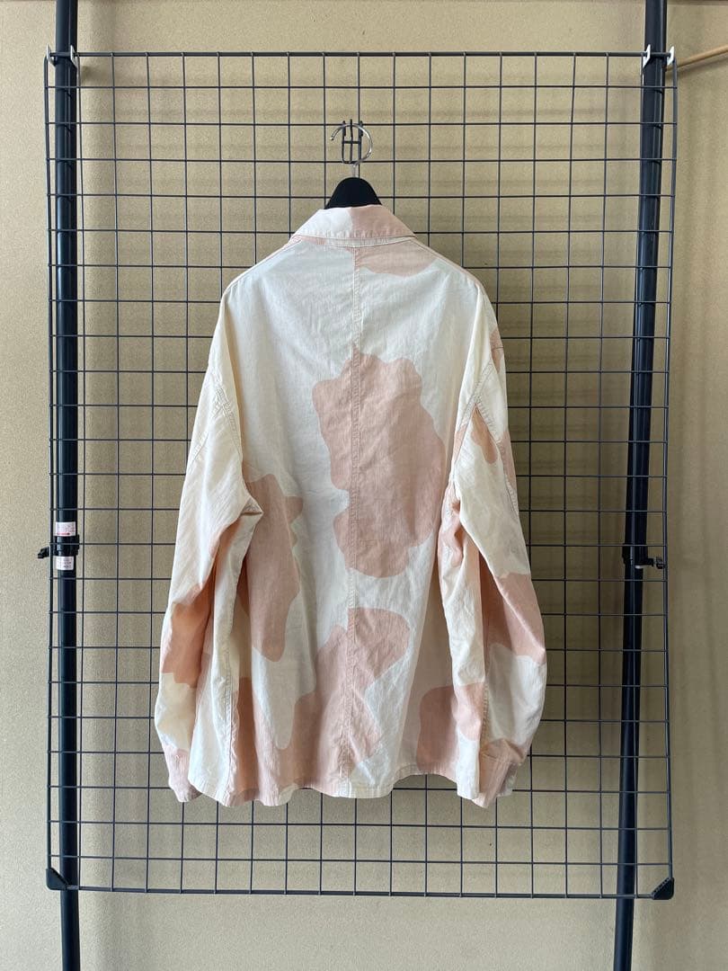 blurhmsブラームスCottonLinen Work Jacket Camo