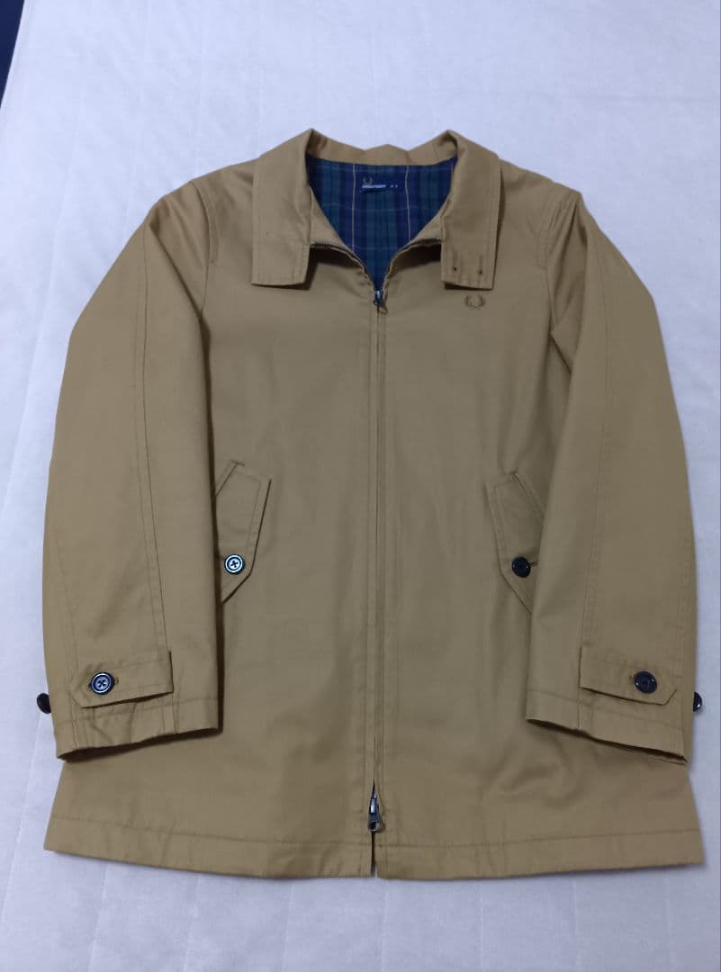 【美品】フレッドペリー　ハリントン　スイングトップ　ベージュ　S(М)　ラコステ