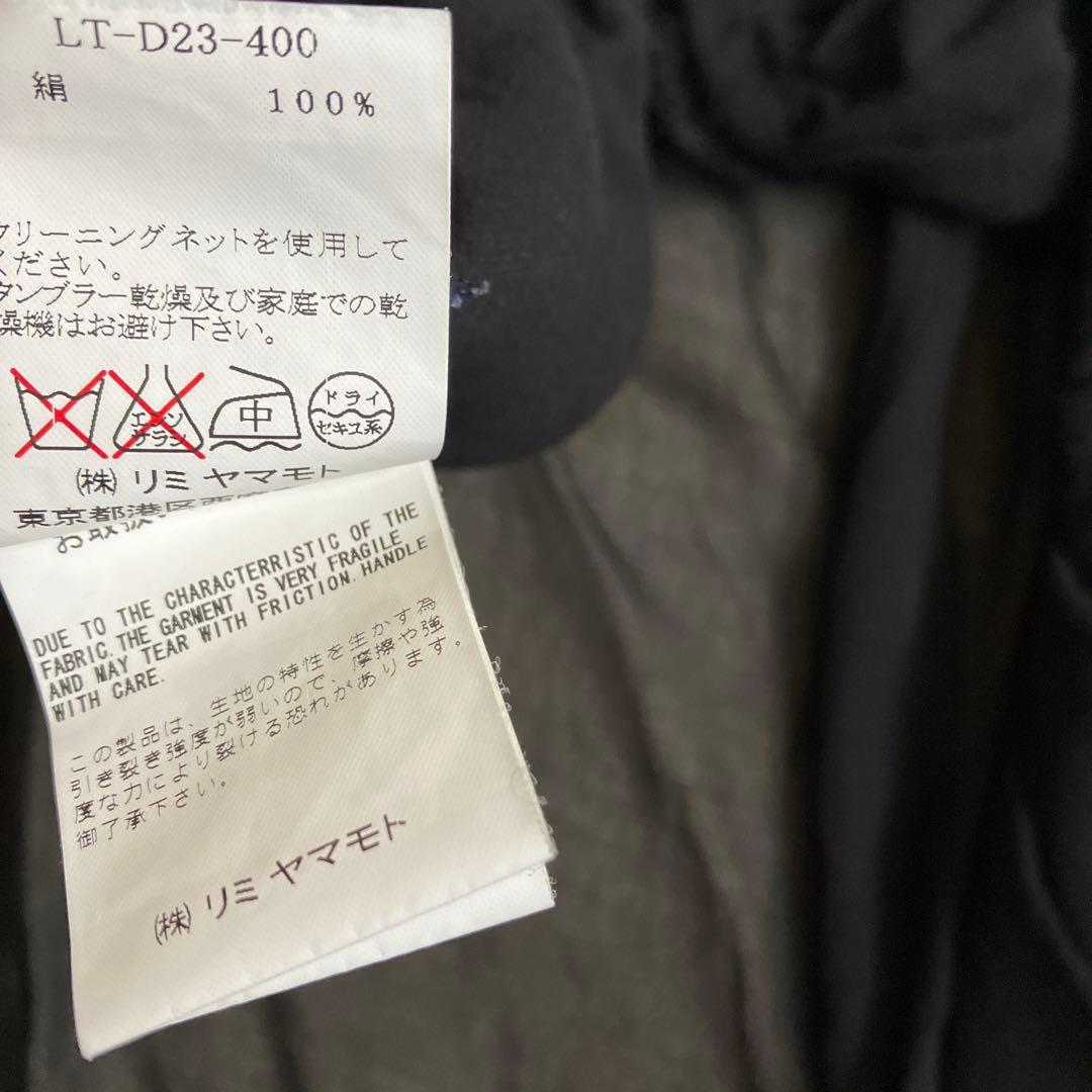 リミフゥ　リミヤマモト　シースルーシルク半袖ワンピース　日本製