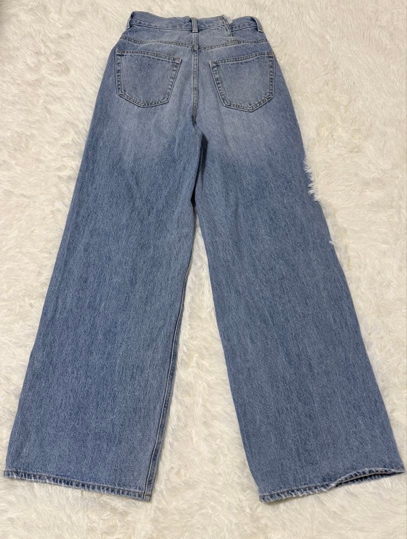 MOUSSY CROSS WAIST WIDE STRAIGHT 1 マウジー