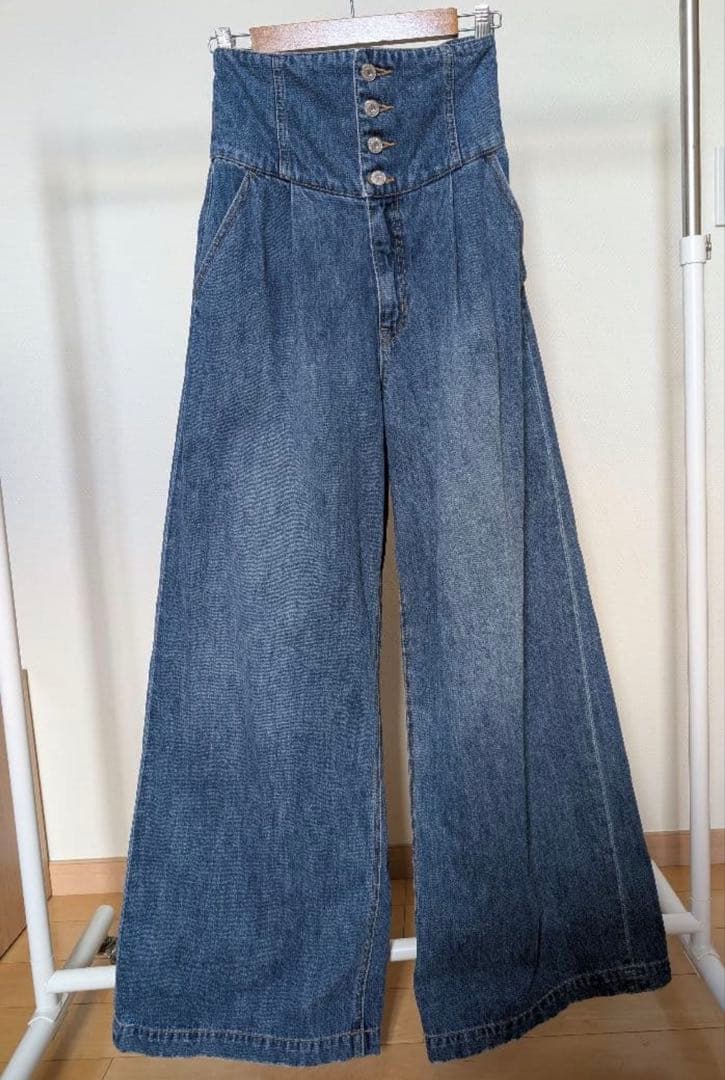 moussy マウジー CORSET DESIGN BAGGY デニム サイズ0