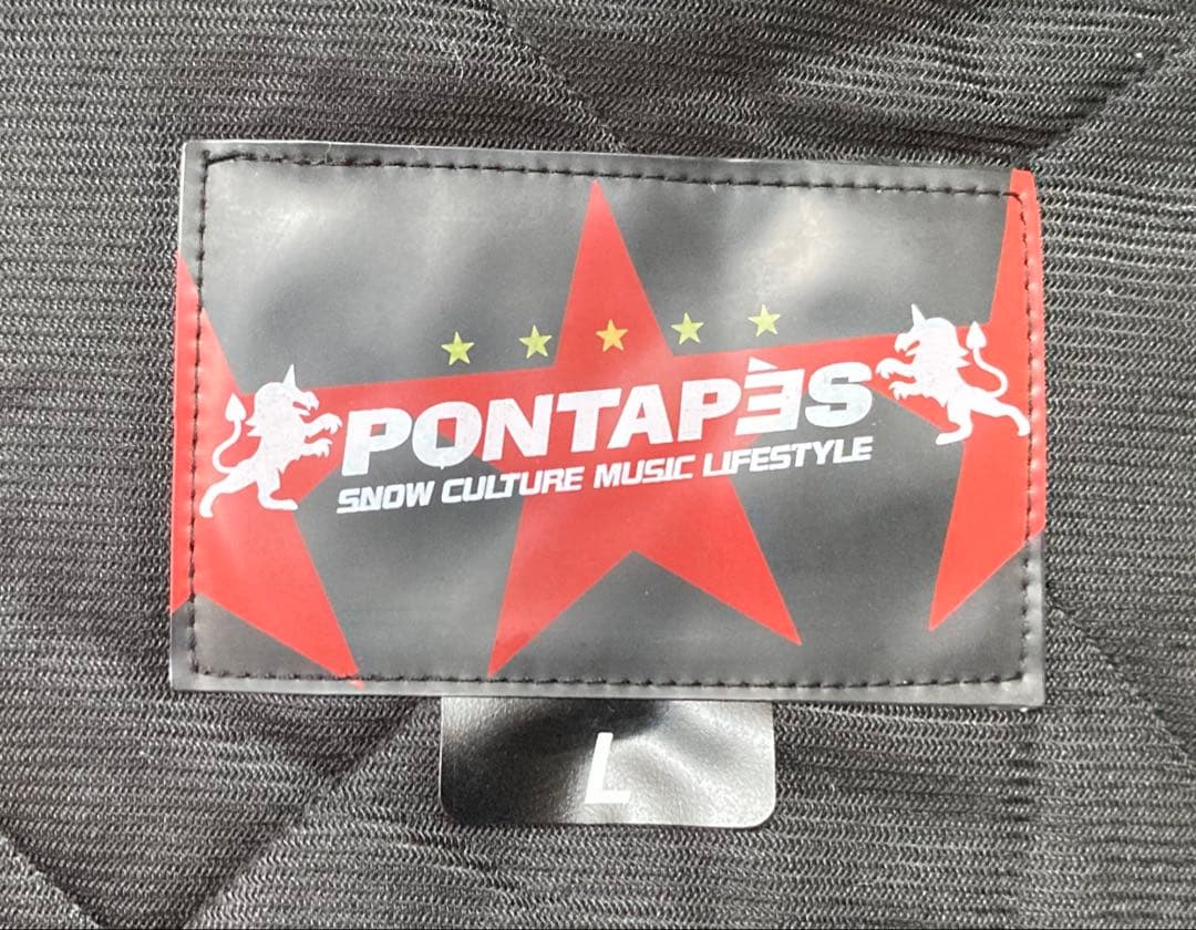 PONTAPES 迷彩 スノボ スノーボード ジャケット パンツ 上下セット L