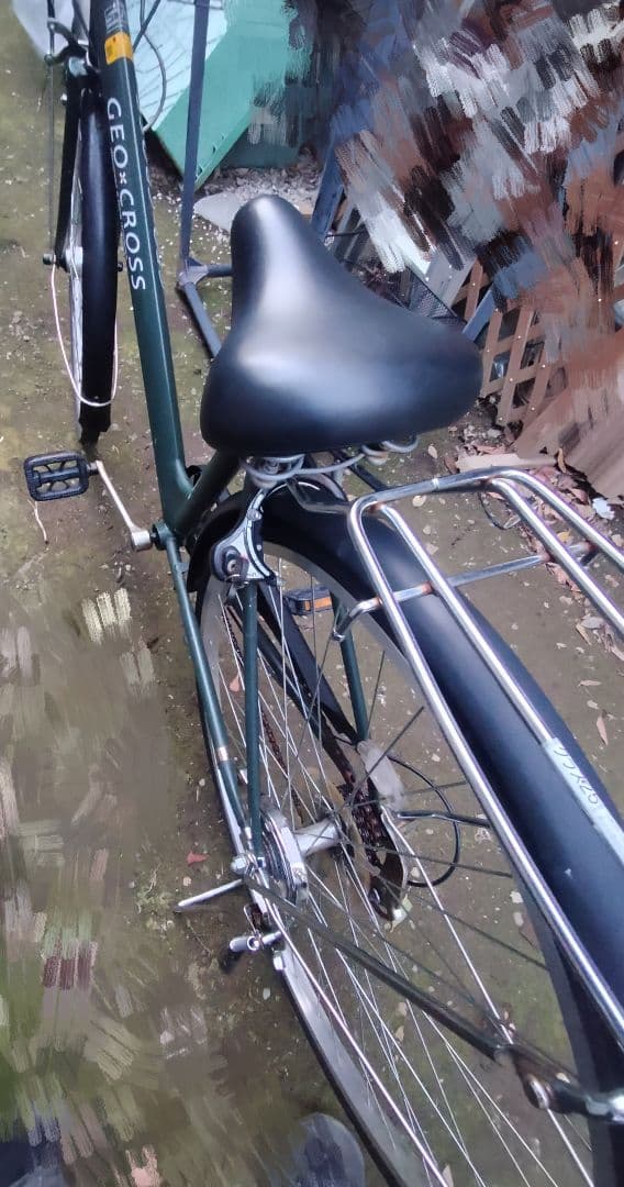 マクロコスモス♥27インチオートライト自転車 ダークグリーン