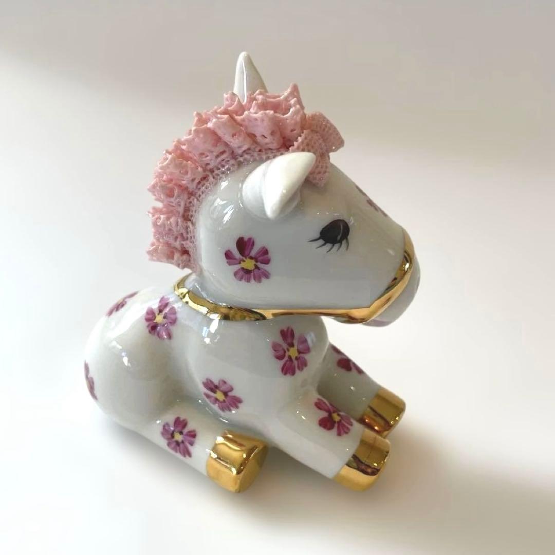 アイリッシュドレスデンIRISH DRESDEN ファニーホース　陶磁器　馬