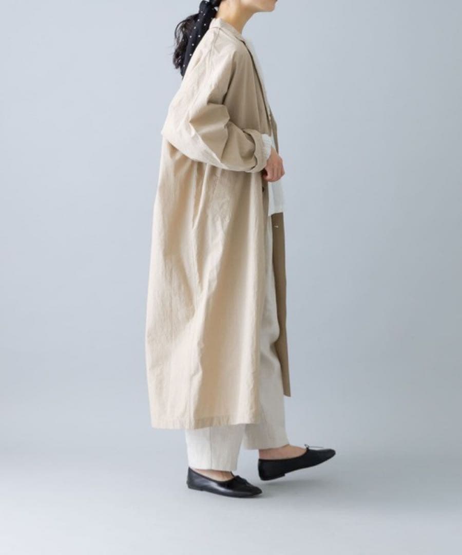 かぐれ【25SS】コットンシルクショップコートkagure